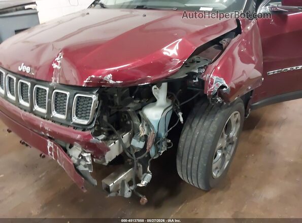 3C4NJDCB4MT550737 2021 JEEP COMPASS Burgundy წინა ხედი