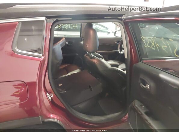 3C4NJDCB4MT550737 2021 JEEP COMPASS Burgundy VIN კოდის სტიკერის ხედი