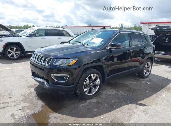 3C4NJDCB5JT231228 2018 JEEP COMPASS Black წინა მარცხენა ხედი სამი მეოთხედიდან