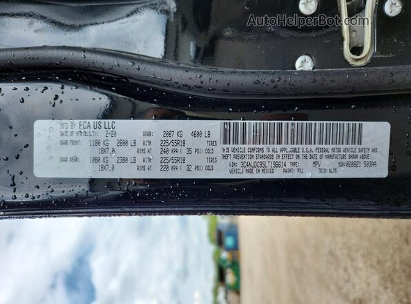 3C4NJDCB5LT196614 2020 JEEP COMPASS Black VIN կոդի պիտակի տեսք