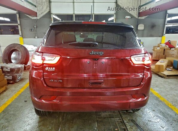 3C4NJDCB6NT193630 2022 JEEP COMPASS Burgundy Vista trasera