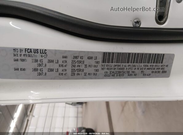 3C4NJDCB8HT641709 2017 JEEP NEW COMPASS White Widok komory silnika