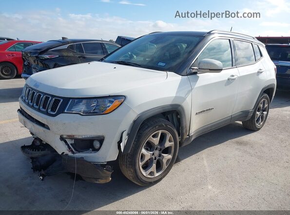 3C4NJDCB8MT555083 2021 JEEP COMPASS White წინა მარცხენა ხედი სამი მეოთხედიდან