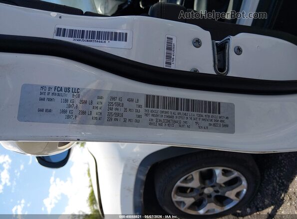 3C4NJDCBXKT594416 2019 JEEP COMPASS Белый Вид подкапотного пространства