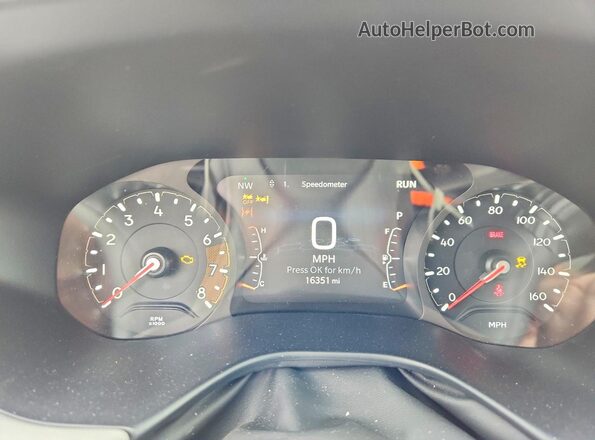 3C4NJDCN3ST619389 2025 JEEP COMPASS White Widok zestawu wskaźników