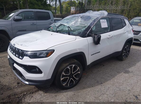 3C4NJDCN4PT540675 2023 JEEP COMPASS White Առջևի ձախ երեք քառորդ տեսարան