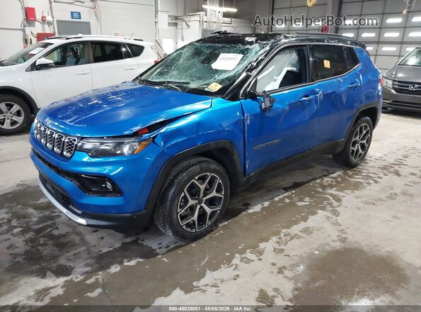 3C4NJDCN5ST577873 2025 JEEP COMPASS Blue წინა მარცხენა ხედი სამი მეოთხედიდან