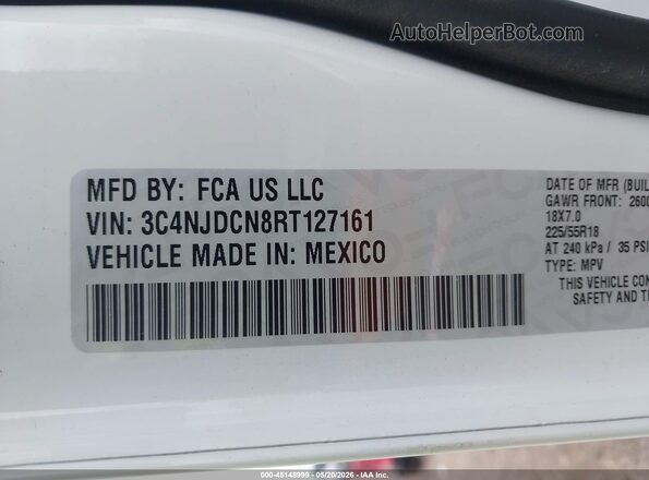 3C4NJDCN8RT127161 2024 JEEP COMPASS White Engine compartment view