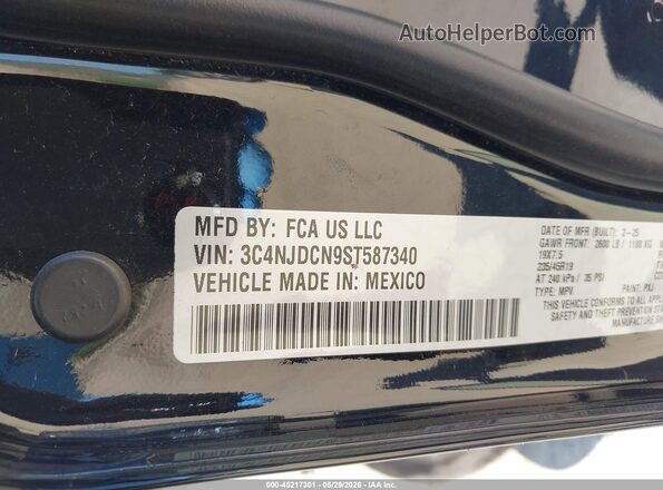 3C4NJDCN9ST587340 2025 JEEP COMPASS Black 