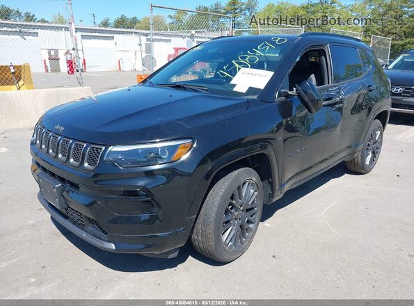 3C4NJDCNXPT559716 2023 JEEP COMPASS Black წინა მარცხენა ხედი სამი მეოთხედიდან