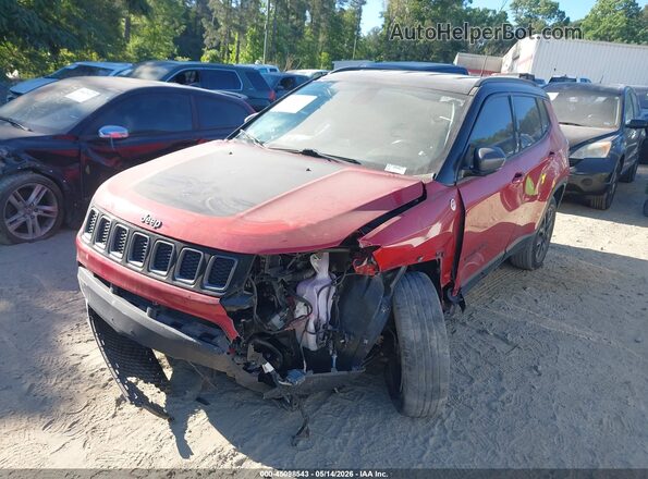 3C4NJDDB1KT766427 2019 JEEP COMPASS Red Առջևի ձախ երեք քառորդ տեսարան