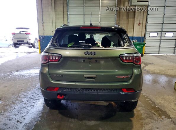 3C4NJDDB2JT207659 2018 JEEP COMPASS Green Vista trasera
