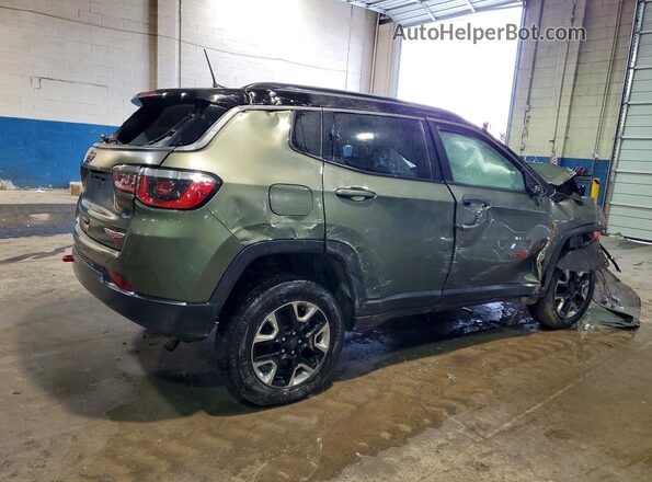 3C4NJDDB2JT207659 2018 JEEP COMPASS Green Trasero derecho