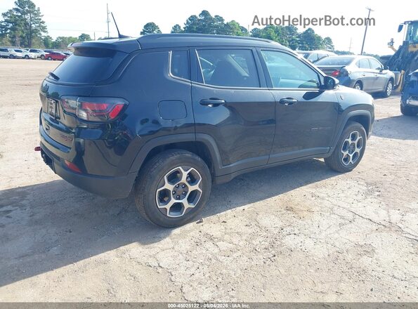 3C4NJDDB2NT207697 2022 JEEP COMPASS Black Trasero derecho