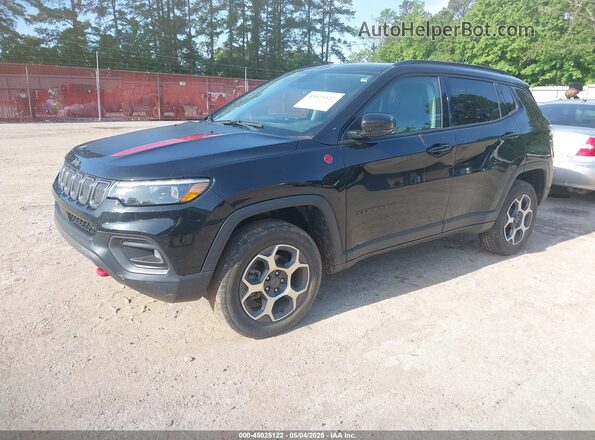 3C4NJDDB2NT207697 2022 JEEP COMPASS Black Vista tres cuartos delantera izquierda