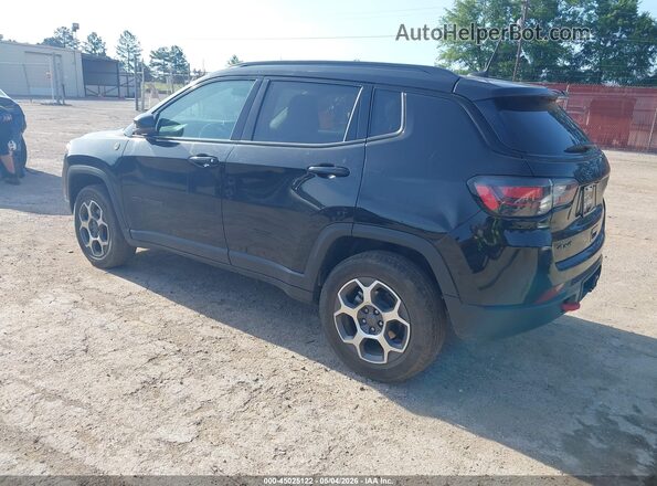 3C4NJDDB2NT207697 2022 JEEP COMPASS Black Trasero izquierdo