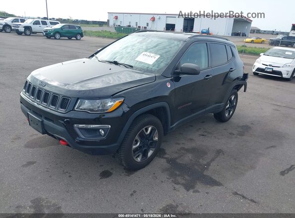 3C4NJDDB3JT419339 2018 JEEP COMPASS Black Передня ліва чверть