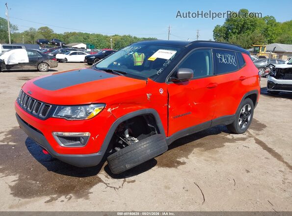3C4NJDDB4HT656447 2017 JEEP NEW COMPASS Orange Vista frontal