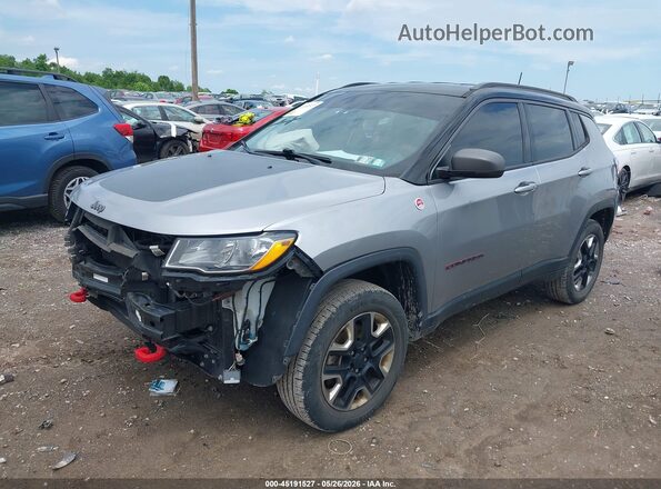 3C4NJDDB4JT465505 2018 JEEP COMPASS Silver წინა მარცხენა ხედი სამი მეოთხედიდან