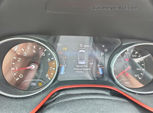 3C4NJDDB5HT667408 2017 JEEP COMPASS Серый Вид щитка приборов