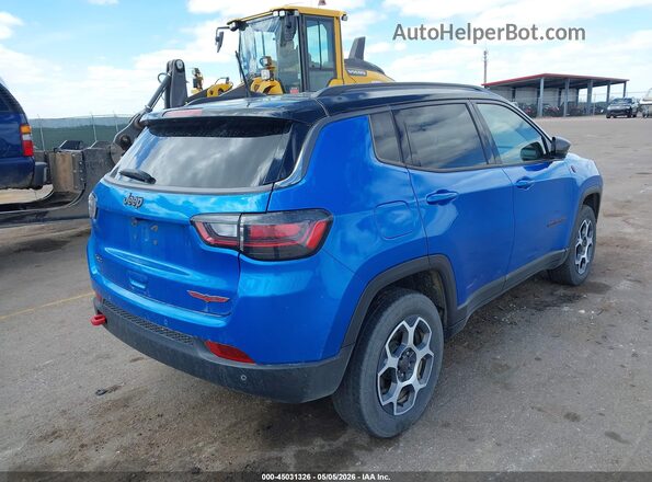 3C4NJDDB6NT132227 2022 JEEP COMPASS Синий Задняя правая четверть