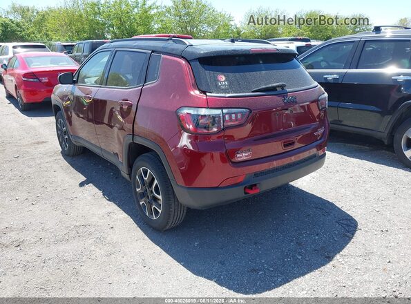 3C4NJDDB7MT519917 2021 JEEP COMPASS Maroon Հետևի ձախ
