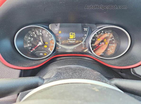 3C4NJDDB8MT551307 2021 JEEP COMPASS Gray Вид щитка приладів