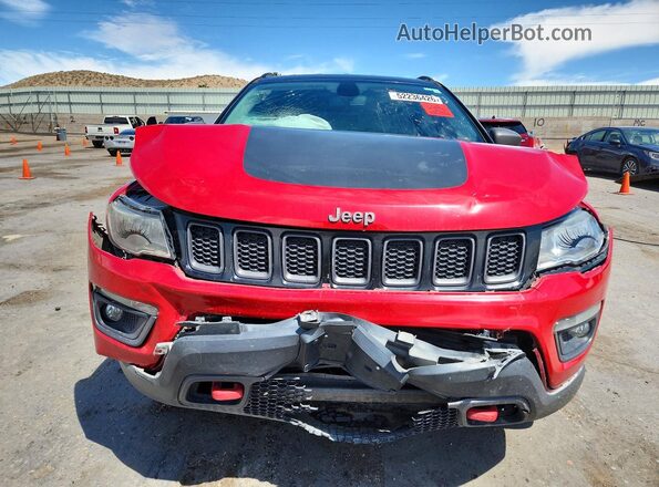 3C4NJDDBXLT184604 2020 JEEP COMPASS Красный Вид спереди