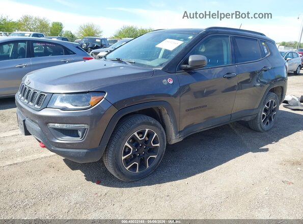 3C4NJDDBXMT599097 2021 JEEP COMPASS Gray Front left