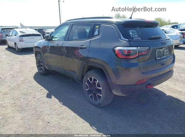 3C4NJDDBXMT599097 2021 JEEP COMPASS Gray Rear left