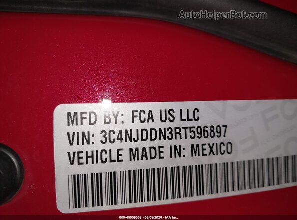 3C4NJDDN3RT596897 2024 JEEP COMPASS Red Engine compartment view