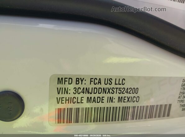 3C4NJDDNXST524200 2025 JEEP COMPASS Белый Вид подкапотного пространства