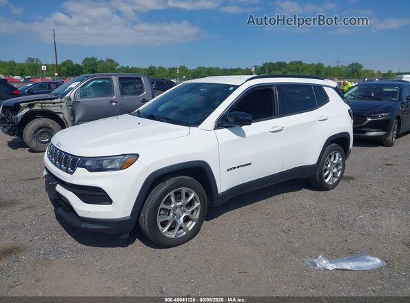 3C4NJDFN1PT558370 2023 JEEP COMPASS White Առջևի ձախ երեք քառորդ տեսարան