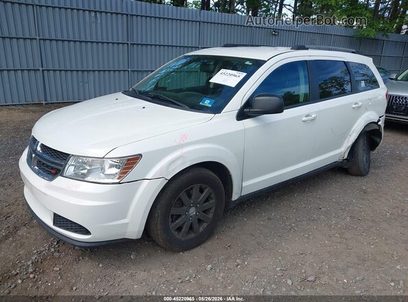 3C4PDCAB0HT602660 2017 DODGE JOURNEY White Առջևի ձախ երեք քառորդ տեսարան