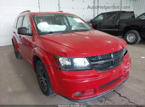 3C4PDCAB1JT229859 2018 DODGE JOURNEY Red Вид спереду