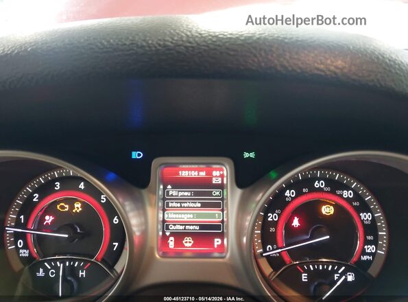 3C4PDCAB1JT229859 2018 DODGE JOURNEY Red Вид задніх сидінь