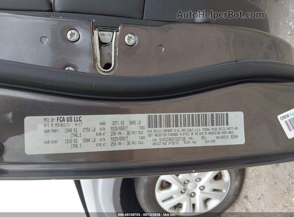 3C4PDCAB2HT637166 2017 DODGE JOURNEY Серый Вид подкапотного пространства