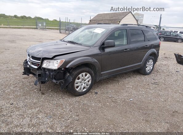3C4PDCAB4JT294950 2018 DODGE JOURNEY Gray Առջևի ձախ երեք քառորդ տեսարան