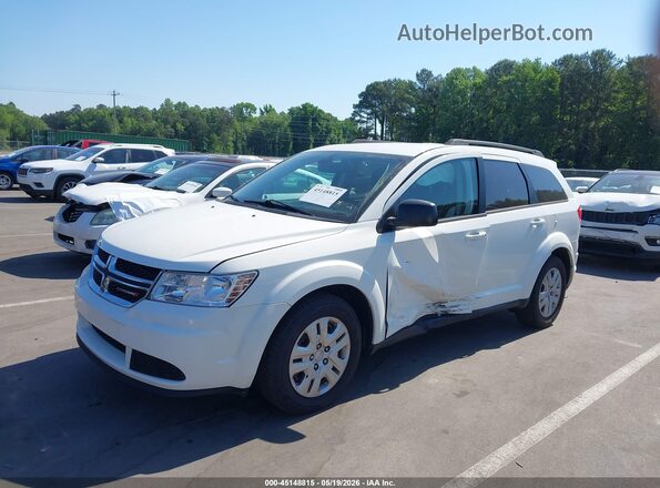 3C4PDCAB4KT852362 2019 DODGE JOURNEY White Առջևի ձախ երեք քառորդ տեսարան