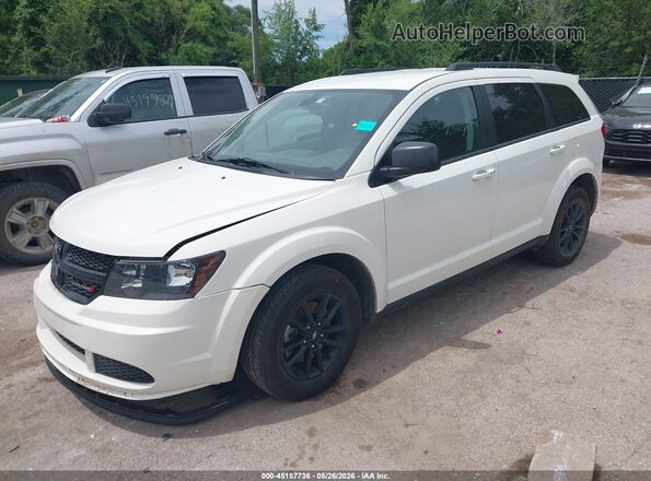 3C4PDCAB4LT202495 2020 DODGE JOURNEY White Առջևի ձախ երեք քառորդ տեսարան
