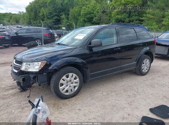 3C4PDCAB5JT241433 2018 DODGE JOURNEY Black Առջևի ձախ երեք քառորդ տեսարան