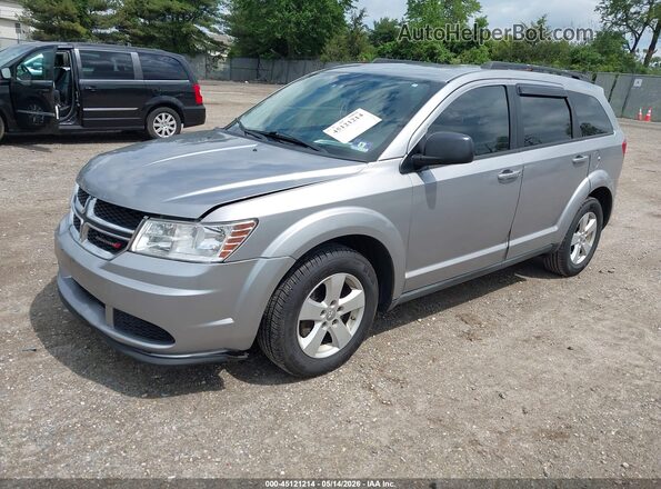 3C4PDCAB6HT560107 2017 DODGE JOURNEY Серебряный Передняя левая четверть