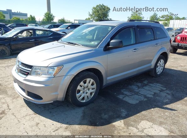 3C4PDCAB8HT545608 2017 DODGE JOURNEY Silver Առջևի ձախ երեք քառորդ տեսարան