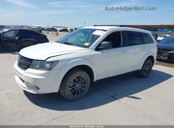 3C4PDCAB8JT386062 2018 DODGE JOURNEY White Vista tres cuartos delantera izquierda