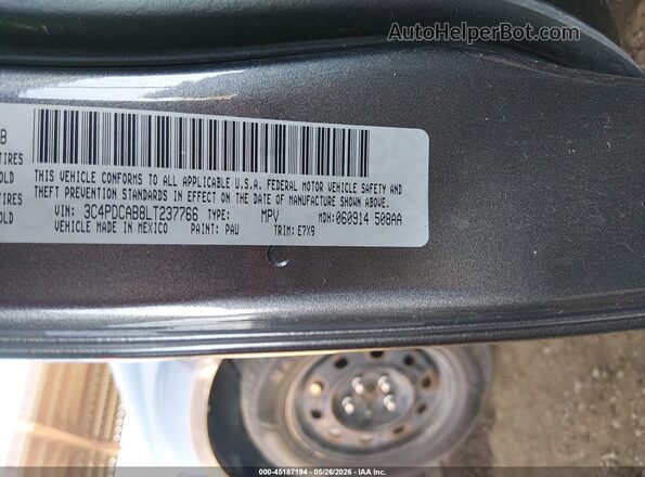 3C4PDCAB8LT237766 2020 DODGE JOURNEY Gray Vista del compartimento del motor