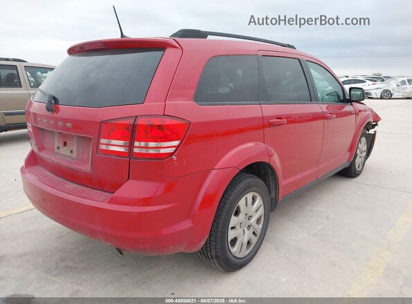 3C4PDCAB9JT531738 2018 DODGE JOURNEY Red Задня права чверть