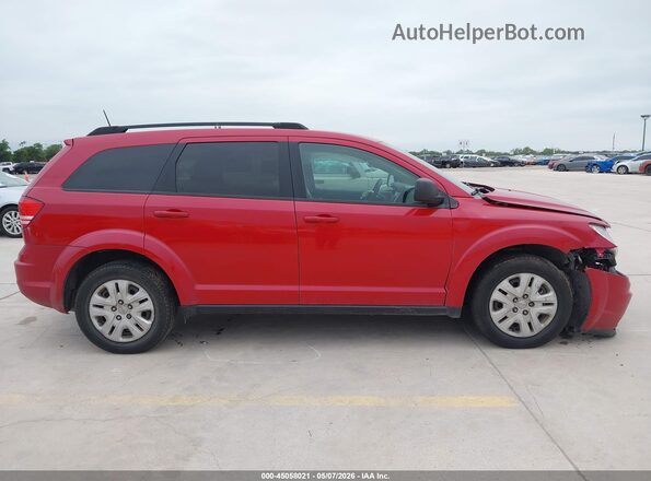 3C4PDCAB9JT531738 2018 DODGE JOURNEY Red Вид задньої частини салону