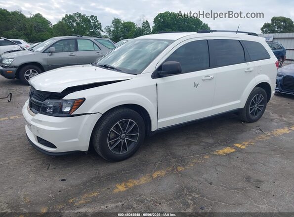3C4PDCABXJT520196 2018 DODGE JOURNEY White წინა მარცხენა ხედი სამი მეოთხედიდან