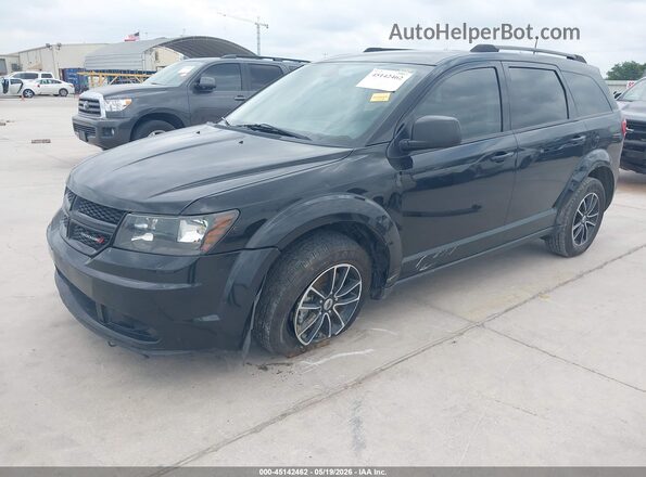 3C4PDCABXJT527052 2018 DODGE JOURNEY Black Առջևի ձախ երեք քառորդ տեսարան