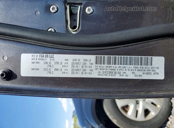 3C4PDCBB9KT861363 2019 DODGE JOURNEY Charcoal 